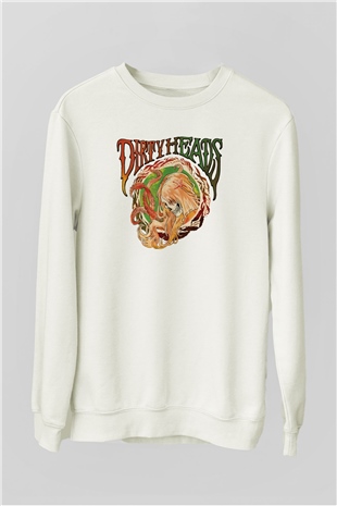Dirty Heads Beyaz Unisex Sweatshirt