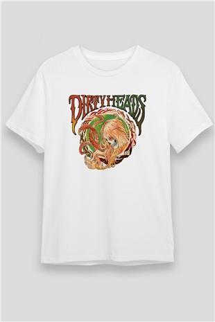 Dirty Heads Beyaz Unisex Tişört T-Shirt - TişörtFabrikası