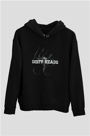 Dirty Heads Siyah Unisex Kapüşonlu Sweatshirt