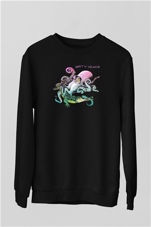 Dirty Heads Siyah Unisex Sweatshirt
