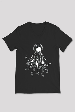 Dirty Heads Siyah Unisex V Yaka Tişört