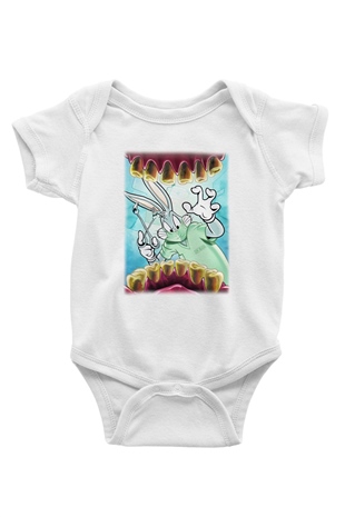 Diş hekimi Baskılı Beyaz Unisex Bebek Body - Zıbın