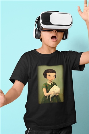 Diş hekimi Baskılı Siyah Unisex Çocuk Tişört