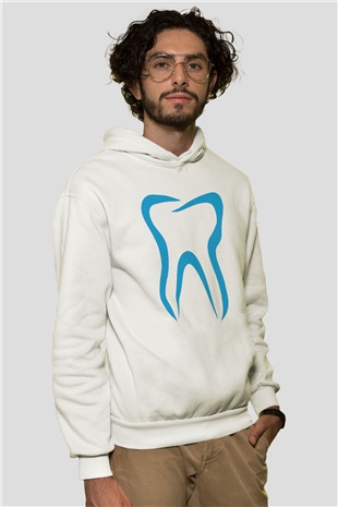 Diş hekimi Beyaz Unisex Hoodie