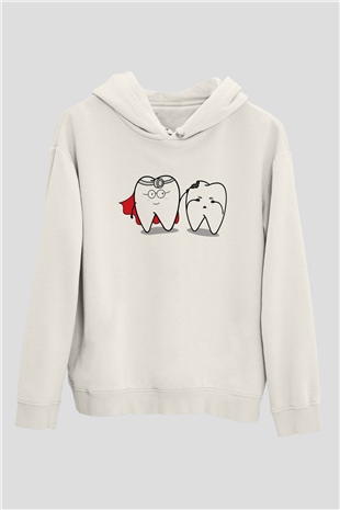 Diş hekimi Beyaz Unisex Hoodie