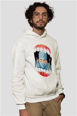 Diş hekimi Beyaz Unisex Hoodie
