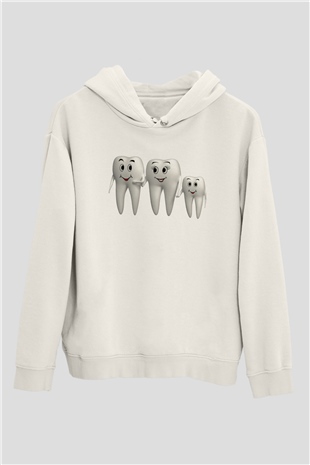 Diş hekimi Beyaz Unisex Hoodie
