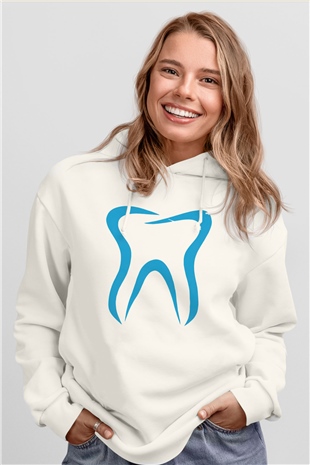 Diş hekimi Beyaz Unisex Hoodie
