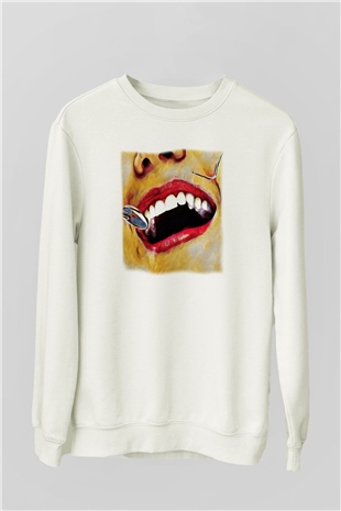 Diş hekimi Beyaz Unisex Sweatshirt