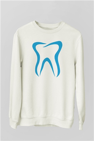 Diş hekimi Beyaz Unisex Sweatshirt
