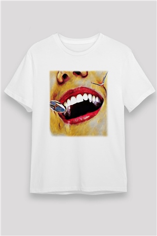 Diş hekimi Beyaz Unisex Tişört T-Shirt - TişörtFabrikası