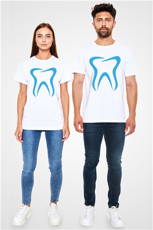 Diş hekimi Beyaz Unisex Tişört T-Shirt - TişörtFabrikası