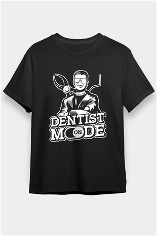 Diş Hekimi Siyah Unisex Tişört T-Shirt - TişörtFabrikası