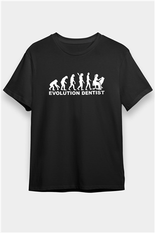 Diş Hekimi Siyah Unisex Tişört T-Shirt - TişörtFabrikası