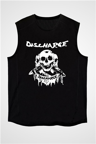 Discharge Siyah Unisex Kolsuz Tişört