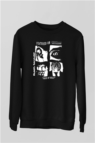 Discharge Siyah Unisex Sweatshirt
