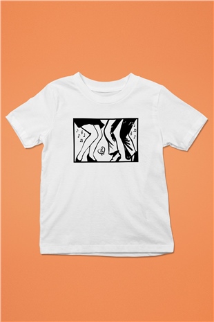 Disko Beyaz Unisex Çocuk Tişört