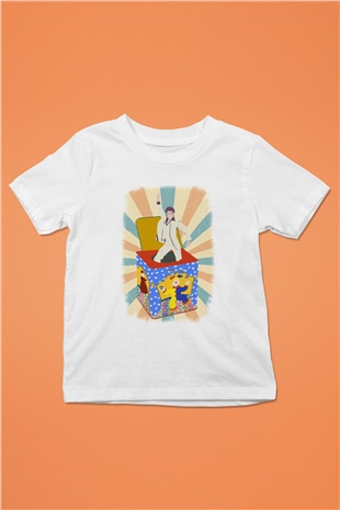 Disko Beyaz Unisex Çocuk Tişört