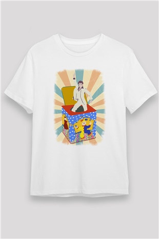 Disko Beyaz Unisex Tişört T-Shirt - TişörtFabrikası