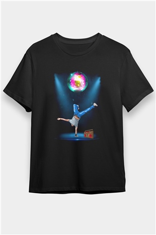 Disko Siyah Unisex Tişört T-Shirt - TişörtFabrikası