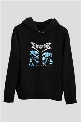 Dismember Baskılı Unisex Siyah Hoodie