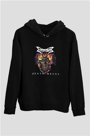 Dismember Baskılı Unisex Siyah Hoodie