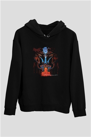 Dismember Baskılı Unisex Siyah Hoodie
