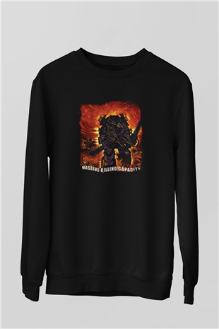 Dismember Baskılı Unisex Siyah Sweatshirt