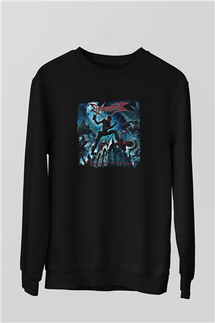 Dismember Baskılı Unisex Siyah Sweatshirt