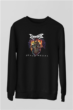 Dismember Baskılı Unisex Siyah Sweatshirt