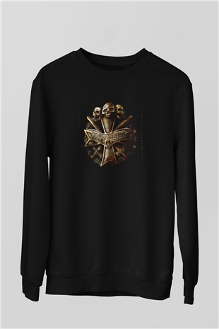 Dismember Baskılı Unisex Siyah Sweatshirt