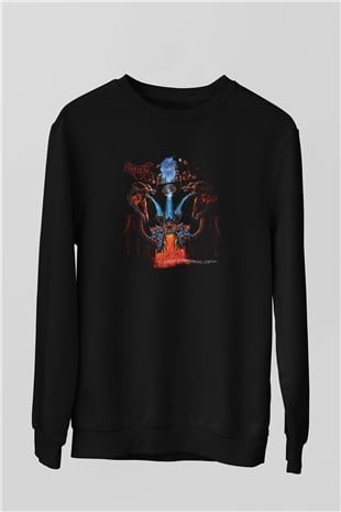 Dismember Baskılı Unisex Siyah Sweatshirt