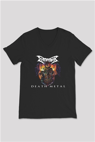 Dismember Siyah Unisex V Yaka Tişört