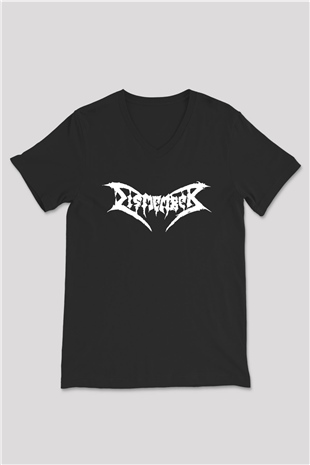 Dismember Siyah Unisex V Yaka Tişört T-Shirt