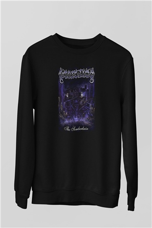 Dissection Baskılı Unisex Siyah Sweatshirt