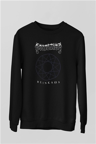 Dissection Baskılı Unisex Siyah Sweatshirt