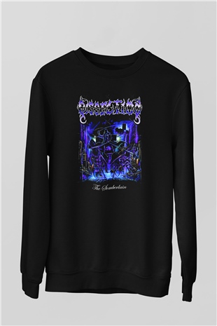 Dissection Baskılı Unisex Siyah Sweatshirt