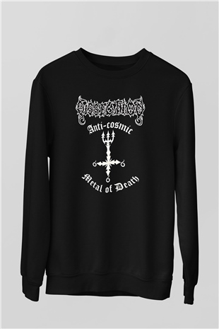 Dissection Baskılı Unisex Siyah Sweatshirt