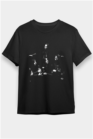 Dissection Baskılı Unisex Siyah Tişört - Tshirt