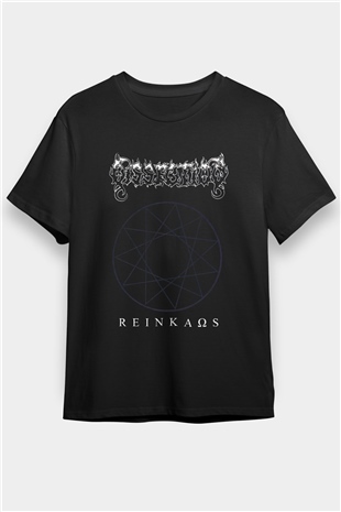 Dissection Baskılı Unisex Siyah Tişört - Tshirt