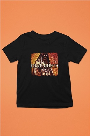 Disturbed Baskılı Unisex Siyah Çocuk Tişört