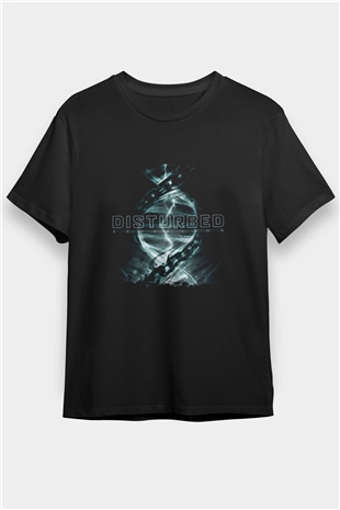 Disturbed Baskılı Unisex Siyah Tişört