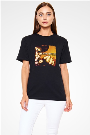Disturbed Baskılı Unisex Siyah Tişört