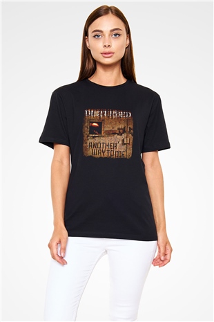 Disturbed Baskılı Unisex Siyah Tişört