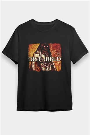 Disturbed Baskılı Unisex Siyah Tişört