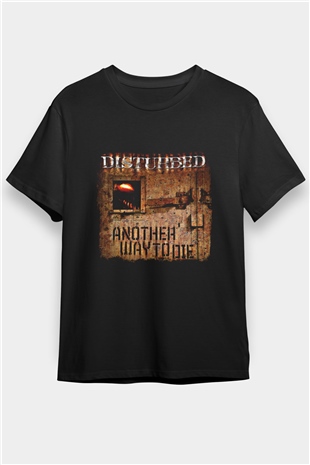 Disturbed Baskılı Unisex Siyah Tişört