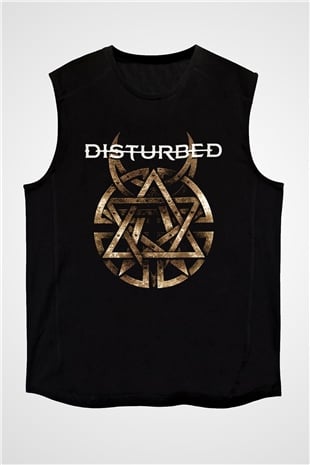 Disturbed Siyah Unisex Kolsuz Tişört