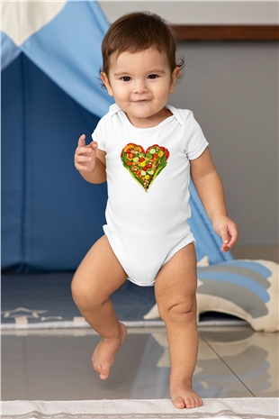 Diyetisyen Baskılı Beyaz Unisex Bebek Body - Zıbın