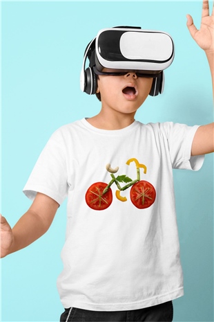 Diyetisyen Baskılı Beyaz Unisex Çocuk Tişört