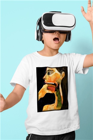 Diyetisyen Baskılı Beyaz Unisex Çocuk Tişört